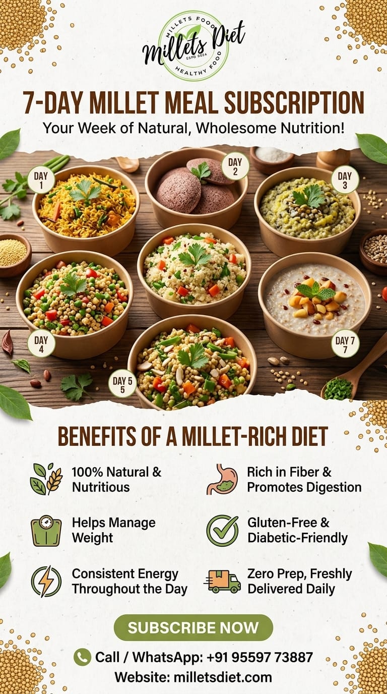 7 Day Millet Meal Lunch Subscription